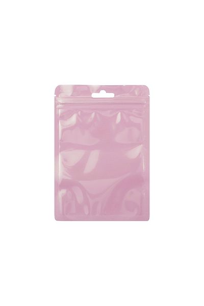 Choice 6x10cm (4.5X7CM) Pink 50pcs/lot Reusable Plastic Zip Lock Bags Transparent Macaron Color Sealing Bag