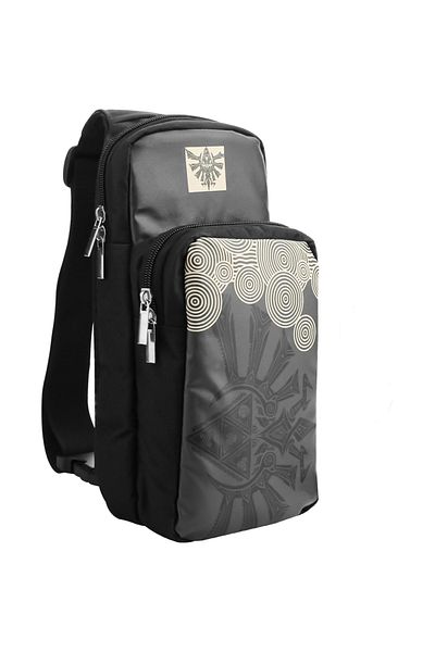 Choice Black Carrying Travel Bag For Nintendo Switch/lite/oled, Portable Sling Crossbody Backpack For Zelda