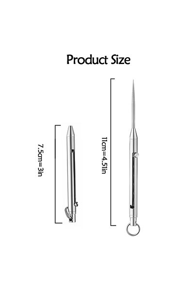 Choice 1PC Portable Titanium Retractable Toothpicks Mini Pocket Toothpicks Keychain Pendant Gift Outdoor...