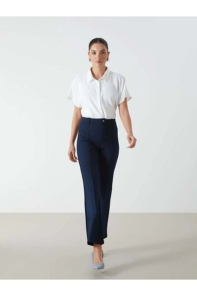 LC Waikiki Lcwaikiki Classic Navy Blue Skinny Fit Women's Trousers
