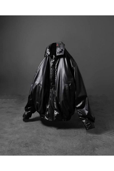 BASEL.CO Унисекс Premium Oversize Vintage Bomber кожено яке