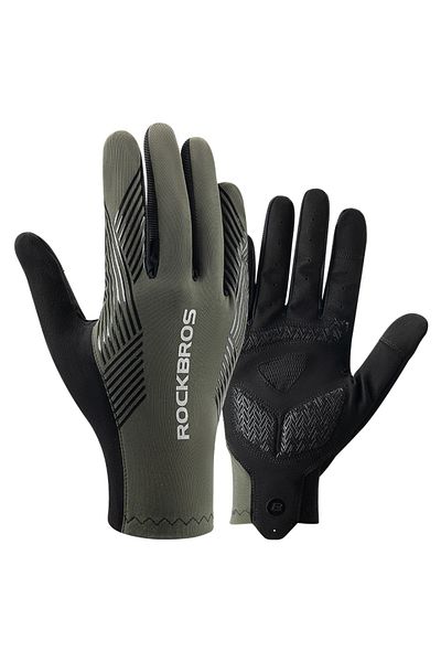 ROCKBROS XL S310-01 full gloves ROCKBROS Cycling Gloves Spring Summer Gloves Touch Screen Anti-slip Breathabl