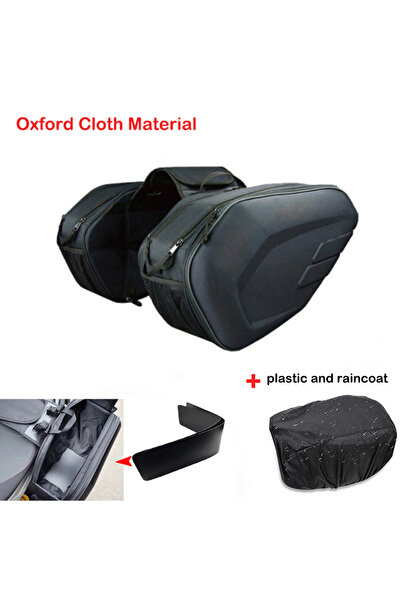 Choice1 حقيبة ظهر دراجة نارية من أكسفورد وبلاستيك، قطعتين، مناسبة لجميع الأغر...