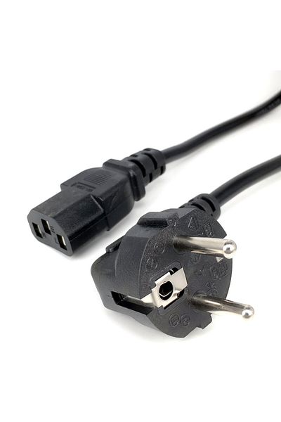 Choice كابل طاقة 1.8 متر من الاتحاد الأوروبي، سلك تمديد طاقة تيار متردد متوافق مع معايير Euro IEC C13، 1.2 متر، 1.5 متر، 1.8 متر، 3*0.75 مم لأجهزة الكمبيوتر الشخصية