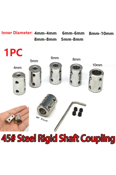 Choice 5mm-8mm 1set Rigid Shaft Coupling 4mm/5mm/6mm/8mm/10mm CNC Motor Jaw Shaft Coupler Connector Sleeve