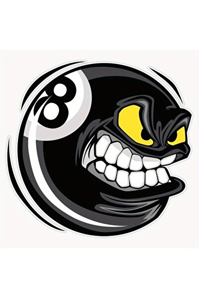 Choice ملصقات دراجات نارية مقاومة للماء مصنوعة من الفينيل على شكل كرة بلياردو...