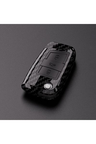 Choice Carbon Abs Carbon Fiber Car Key Case Cover Fob For Vw Volkswagen Golf 7 Mk7 Tiguan Mk2 For Seat Atec