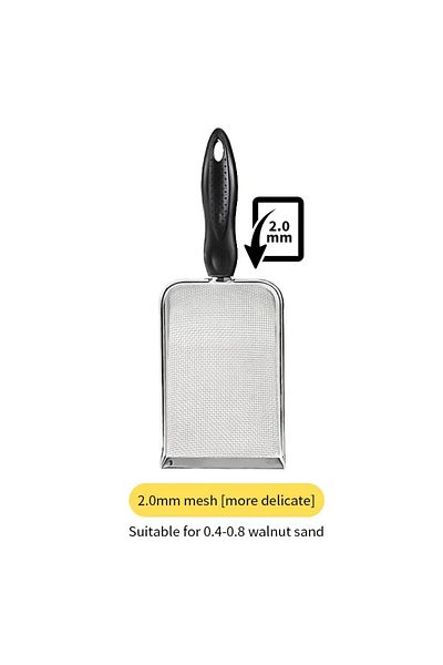 Choice Mesh2.0x2.0mm Cat Litter Shovel Stainless Steel Reptile Sand Substrate Shovel Clean Up Feces Fine Me