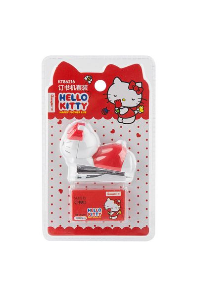Choice Kitty A Hello Kitty Sanrio Staplers Set Kawaii Cute Cartoon Kt Cat Student Material Test Paper Mini