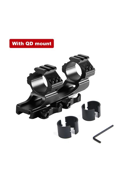 Choice Without Qd Tactical 25.4mm 30mm Scope Ring Mount Quick Release One Piece Scope Mount 1"/30mm Dual Ri