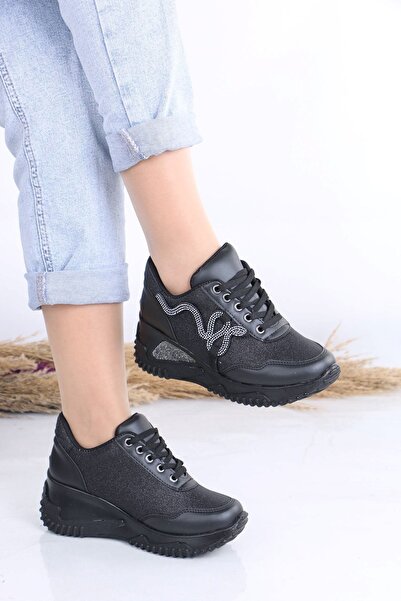 sefayol Pantofi sport de damă Aleza Black Matte Stone