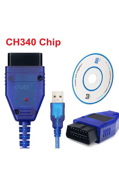 Choice For VAG KKL 409.1 CH340 Chip OBD2 USB Interface for Vag 409 Diagnostic Cable OBD2 Scanner
