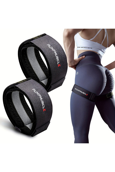 Choice شريطان قابلان للتعديل لتقييد تدفق الدم للساقين باللون الرمادي الفاتح -...