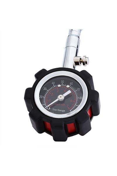 Ninth World High Accuracy Tire Pressure Gauge Black 100 Psi For Accurate Car Air Pressure Tyre Gauge For Car ...