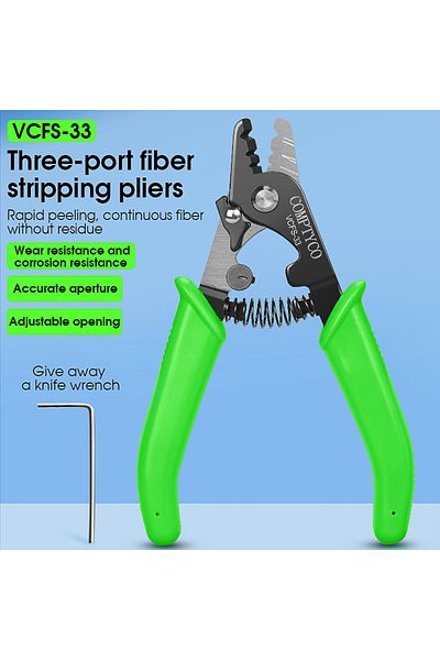 Choice Vcfs-33 Vcfs-33 Three-port Fiber Optical Stripper/ Pliers/ Wire Strippers Ftth Tools Optical Fiber