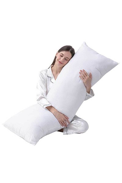 RevuBaby Soft Pillow - Tall, Double Cover, Fiber Filled, Adults 140X45 cm