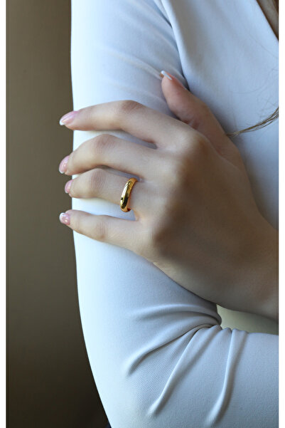 Kuyumcum 22 Ayar Altın 4 mm Düz Kesim Alyans Yüzük