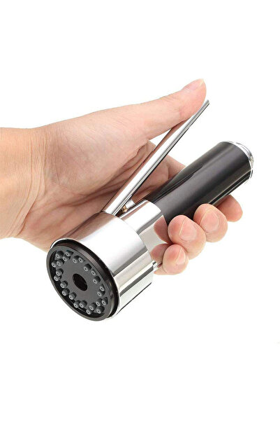 Choice صنبور مطبخ أسود فضي قابل للسحب برأس رش محمول مصنوع من مادة ABS لتوفير ...