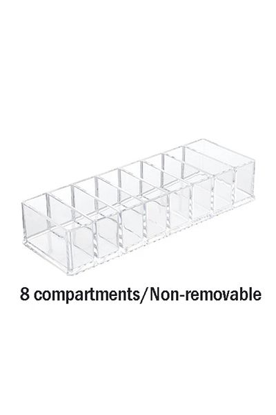 Choice 8 Grid Clear Acrylic Makeup Cosmetics Organizer Storage Box Compact Jewelry And Cosmetic Storage Box