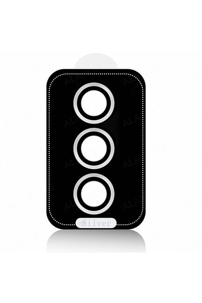 Choice For Galaxy A55 Silver Camera Lens Protector Glass For Samsung A54 A24 A14 A34 5g Full Cover Lens Met