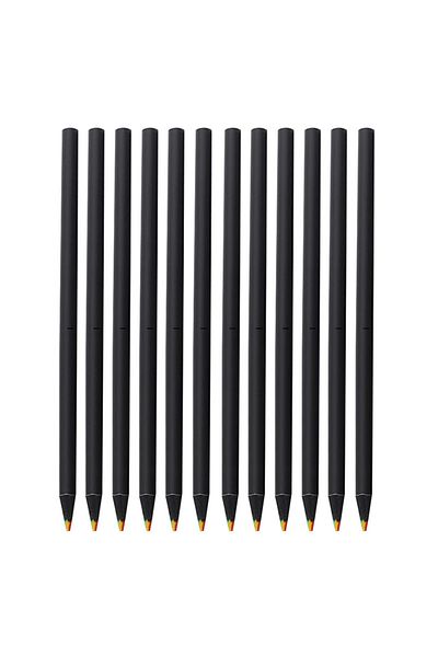 Choice Black 12pcs Angelmark 12pcs Rainbow Color Pencils For Kids, Concentric Gradient Crayons, Art Paintin