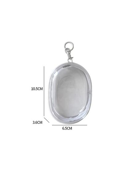 Choice White Portable Mini Clear Zipper Storage Bag Space-saving Organizer For Earphones & Chargers Versati