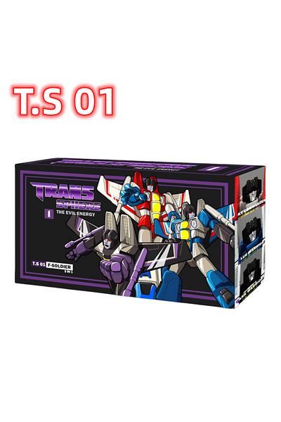 Choice Ts01 3pcs/box Transformation Robot Toy G1 Cartoon Flight Team Starscream Skywarp Thundercracker Figu