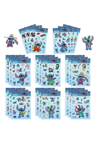 Choice 32pcs 8/16/32sheets Disney Cartoon Stitch Make A Face Puzzle Stickers Kids Make Your Own Diy Game Ch