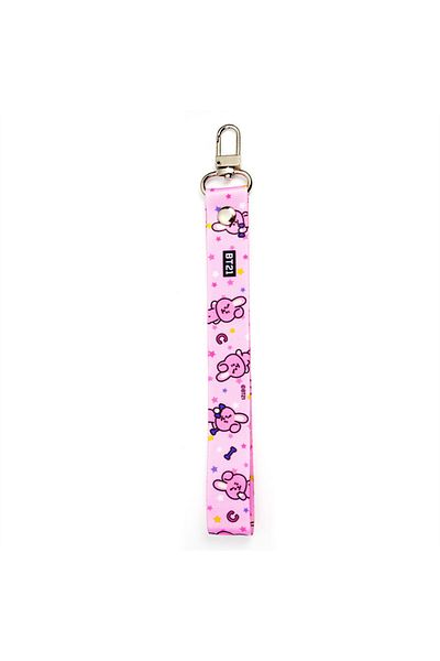 Choice Cooky Kawaii Bt21 Tata Phone Canvas Keychain Streamer Chain Woman Cell Phone Antilost Ropes Pendant