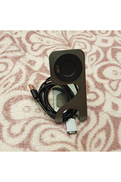 Choice حامل شاحن معدني باللون الرمادي الداكن لجهاز Garmin Forerunner 965 955 ...