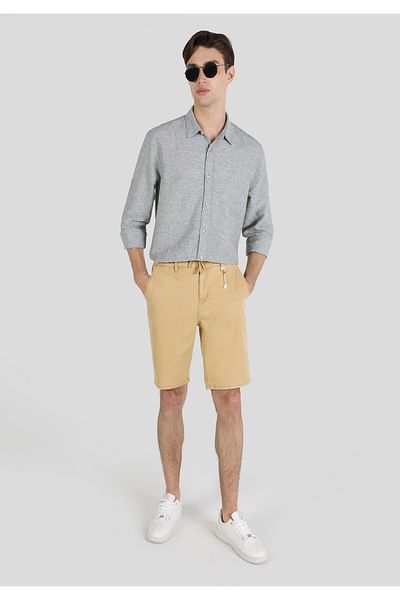 Colin's Ανδρικό τζιν σορτς με μεσαία μέση Camel - Fit Cl 1064429