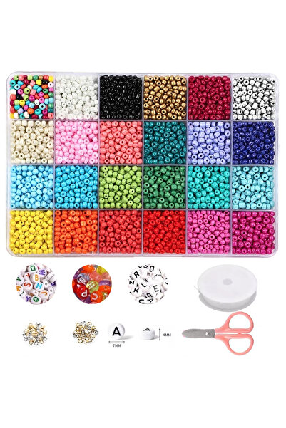 Choice 4mmglassbeads 3000pcs Seed Beads for Friendship Bracelet Kit, 4mm Glas...