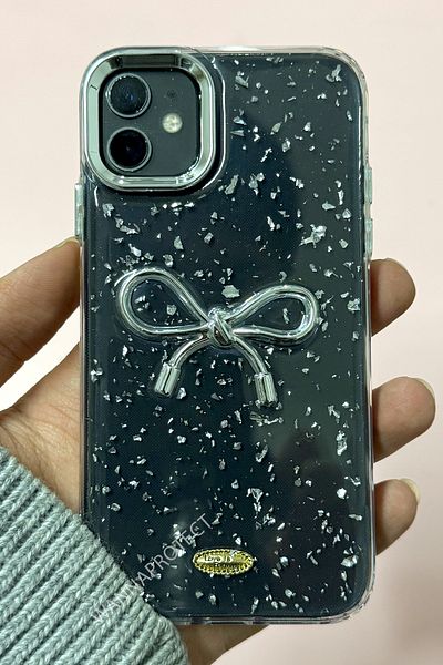 WANNA PROTECT غطاء شفاف بنمط القوس متوافق مع هاتف iPhone 11، غلاف هاتف لامع مقاوم للصدمات