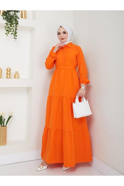 Rema shirt collar dress