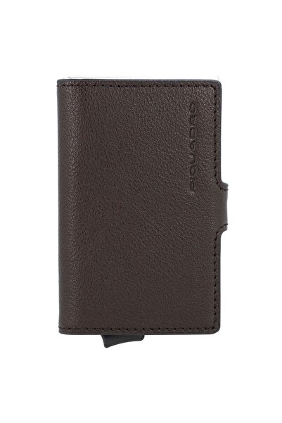 PIQUADRO , Black Square, Leather Card Holder, Square Sliding System, PP5649B3R-TM, Brown, For Men