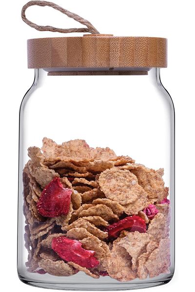 Paşabahçe 43583S00 Woody Wooden Jar with Lid 860 Cc