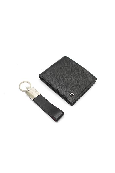 Pierre Cardin Men's Genuine Leather Wallet and Keychain Gift Pc2361