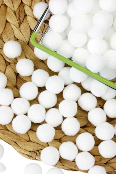 Armada 50 штук білих помпонів (діаметр: 2 см)