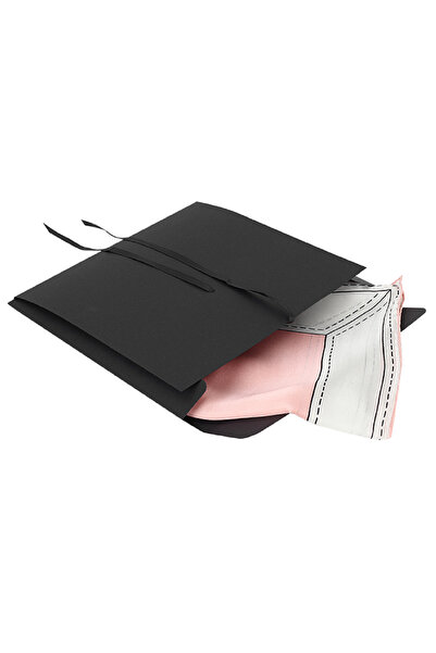 30 Pieces 25.5x25.5x1.6 Cm Black Ribbon Scarf Box