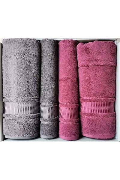 Özdilek Colourist Anthracite - K.Pembe 4 Piece Καλύτερο Σετ