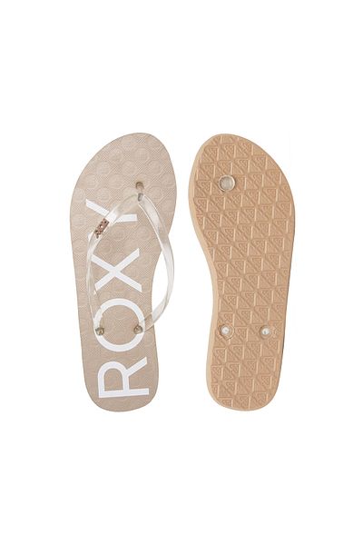 Roxy Beige Women's Slippers - Viva Jelly