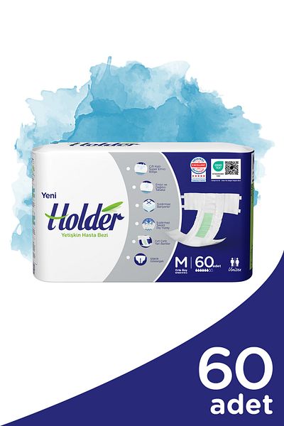 Holder Adult Patient Diapers Medium Medium Size 30 Pcs / 2 Pieces