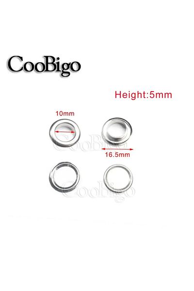 Choice Dia. 10mm 100sets Leather Grommet Round Eye Rings Metal Eyelet For Shoes Clothing Bag Belt Diy Leath