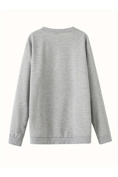 Karatopak 53 Car Printed Unisex Oversize Crew Neck Sweatshirt