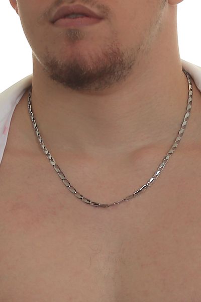 LABALABA Men's Fish Eye Model Steel Chain Necklace