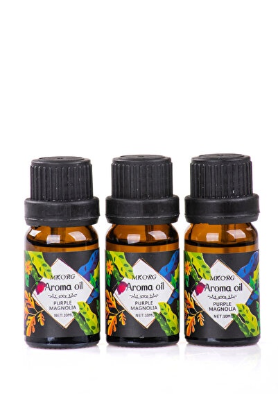 MUKKO HOME 3’lü Esansiyel Uçucu yağ 3x10ml Purple Magnolia Kokulu Buhurdanlık...