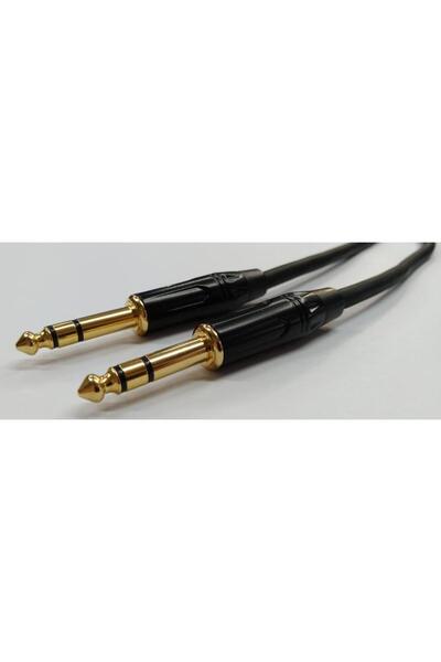 Mykablo Stereo 6.3 mm Kaliteli TRS Kablo Erkek - Erkek 1 Metre