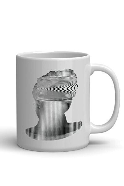 Piktorya كوب مطبوع عليه تمثال سريالي