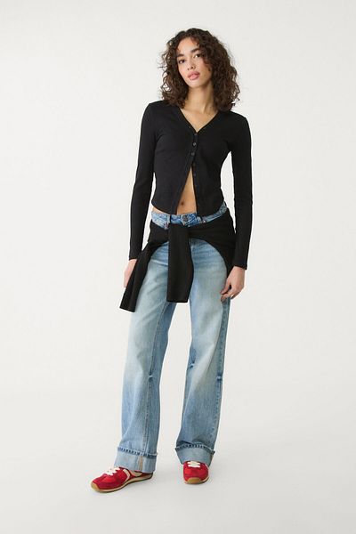 Stradivarius Long sleeve button-up shirt