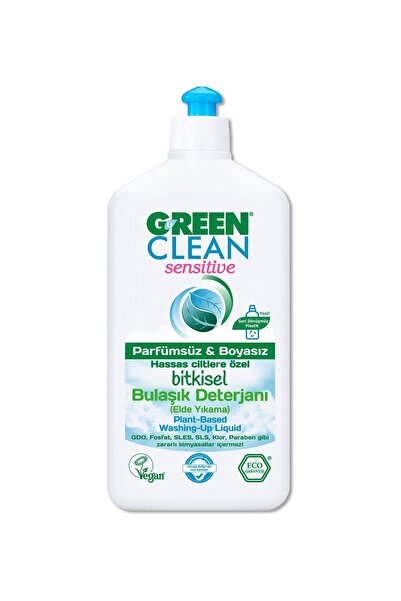 Green Clean Hassas Ve Alerjik Ciltlere Özel Bitkisel Sensitive Bulaşık Deterj...